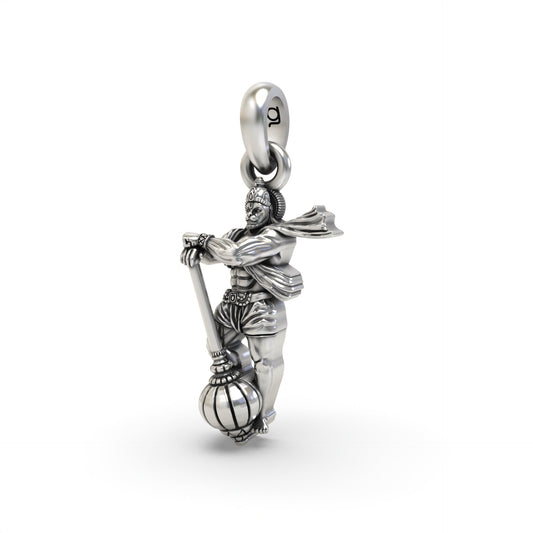 Standing Hanumanji 925 Silver Pendant