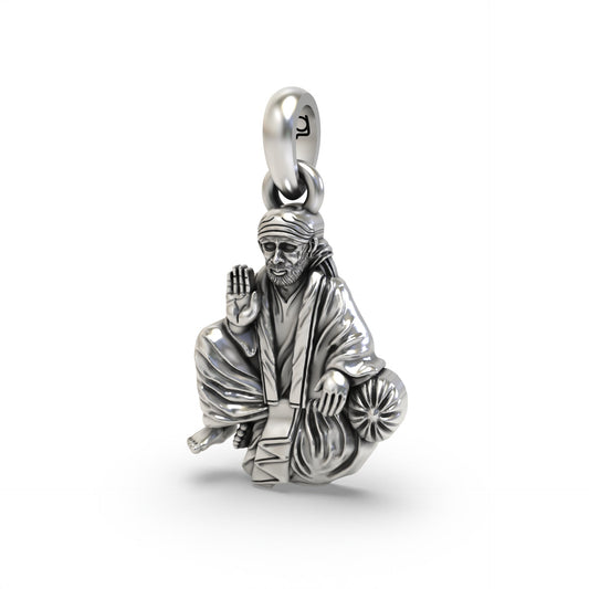 Shirdi Sai Baba 925 Silver Pendant