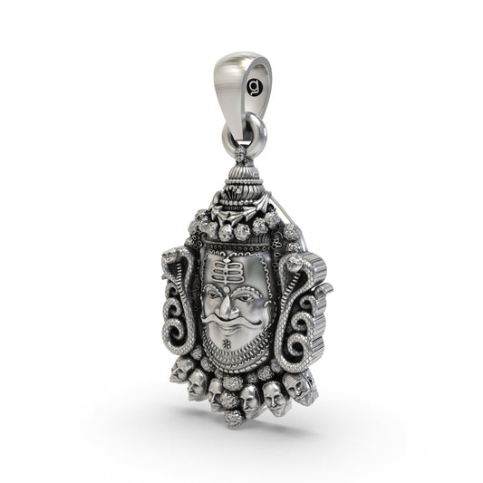 Ujjain Mahakal Mahakaleshwar 925 Silver Pendant