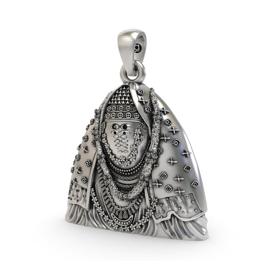 Divine Ashapura Mata 925 Silver Pendant