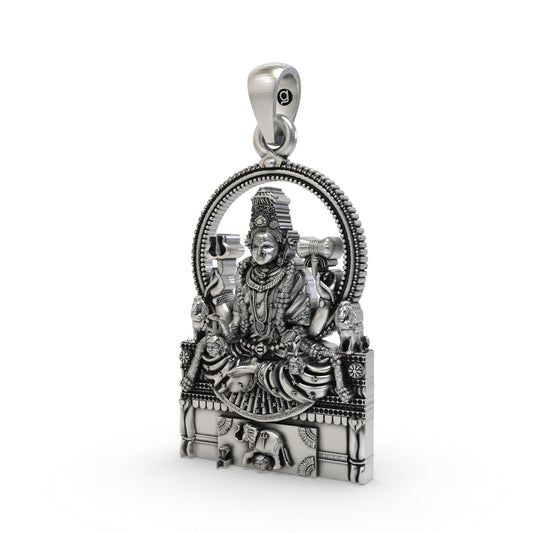 Divine Sri Mannamma Devi 925 Silver Pendant