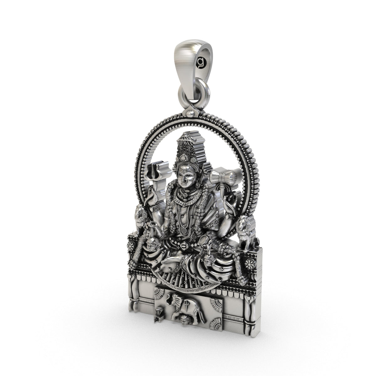 Divine Sri Mannamma Devi 925 Silver Pendant