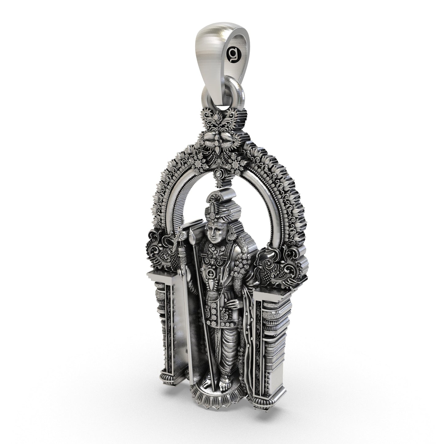 Divine Arulmigu Dhandayuthapani Swamy 925 Silver Pendant