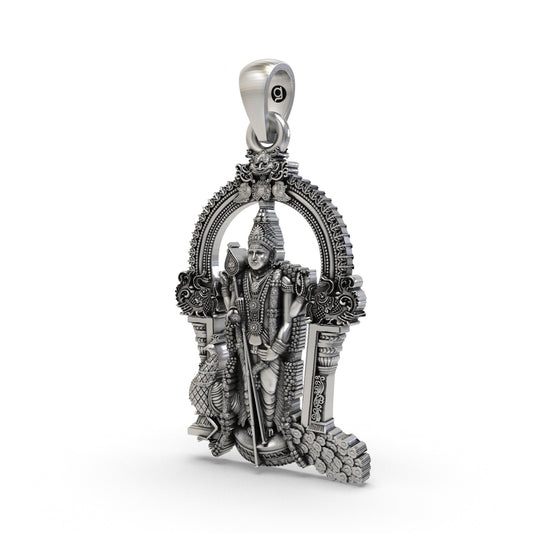 Divine Murugan Kavach 925 Silver Pendant