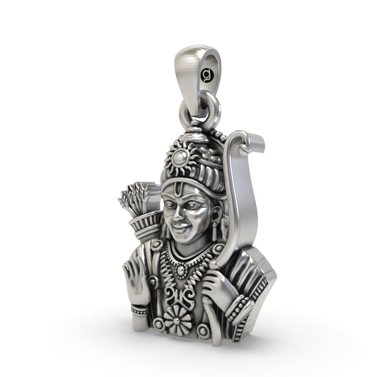 925 Silver Lord Ram Pendant | Shri Ram Devotional Jewelry