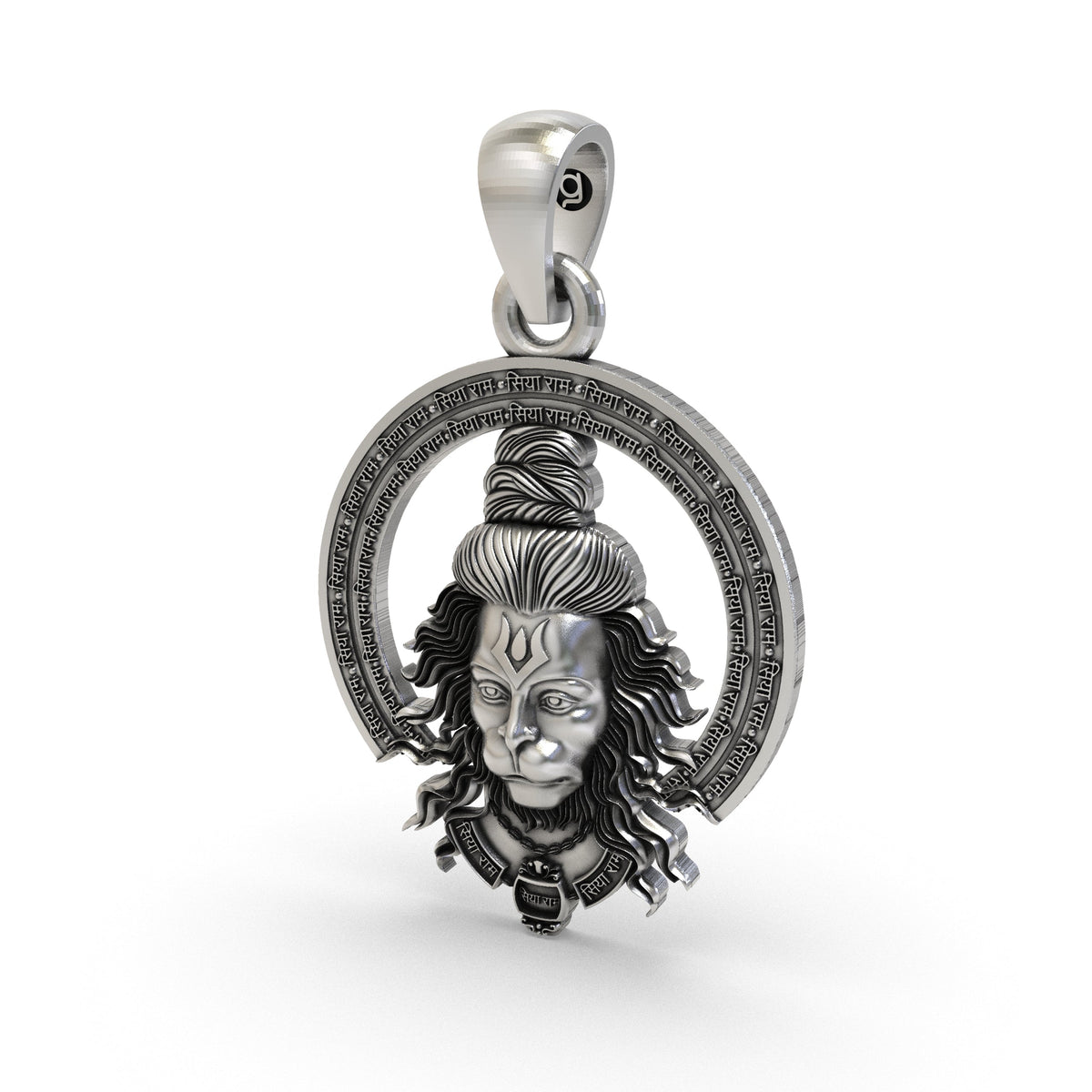 925 Silver Hanumanji Face Pendant | Bajrangbali Spiritual Jewelry for Men & Women