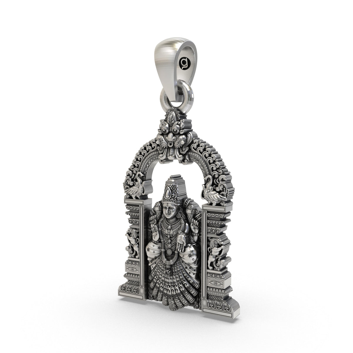 925 Silver Padmavathi Devi Pendant | Alamelu Manga Lakshmi Jewelry for Wealth & Prosperity