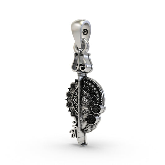 925 Silver Maa Pendant | Hindu Goddess Spiritual Jewelry for Protection & Blessings