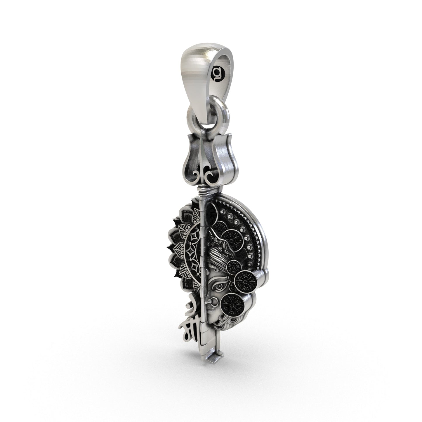 925 Silver Maa Pendant | Hindu Goddess Spiritual Jewelry for Protection & Blessings
