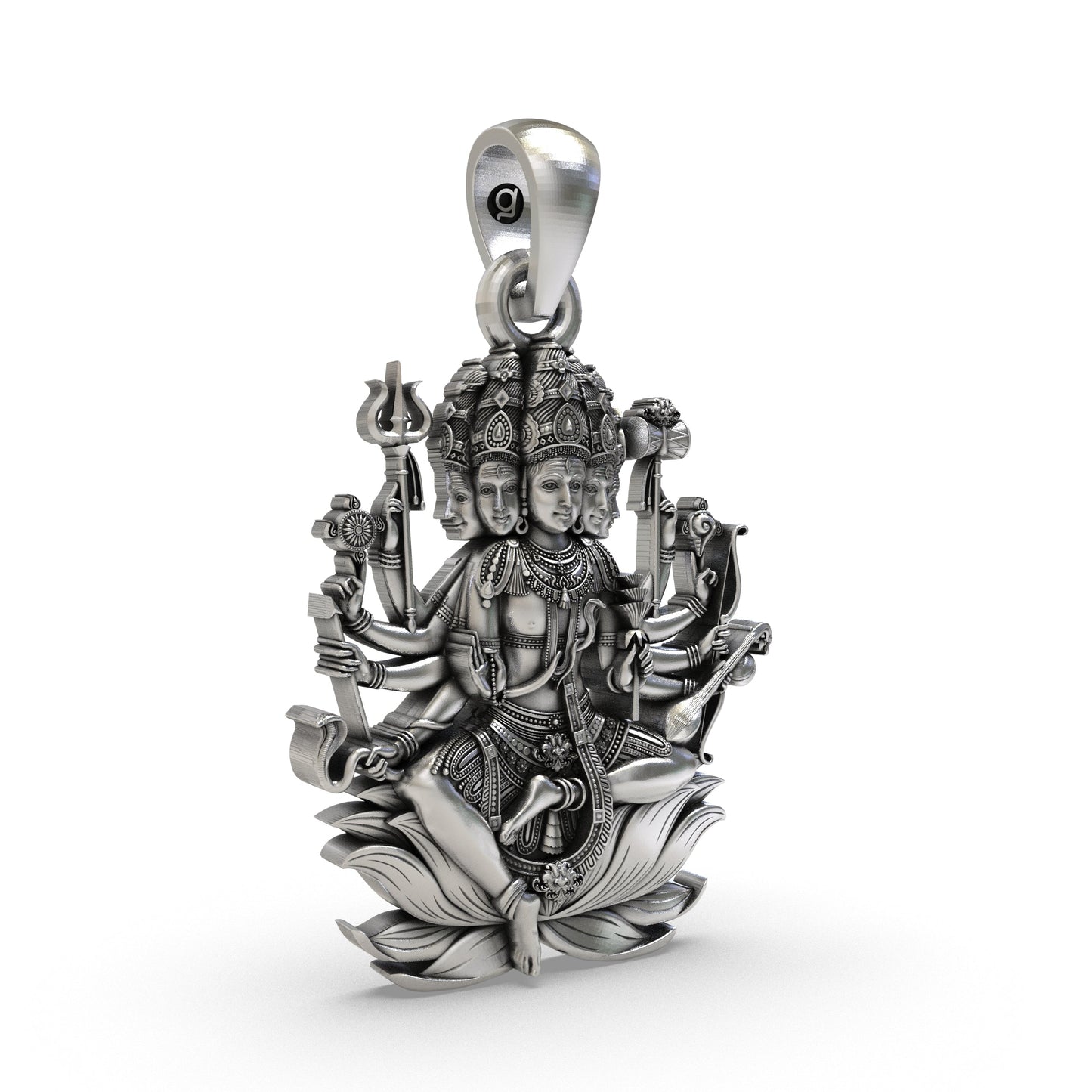925 Silver Panchmukhi Shiva Pendant | Five-Faced Mahadev Spiritual Jewelry