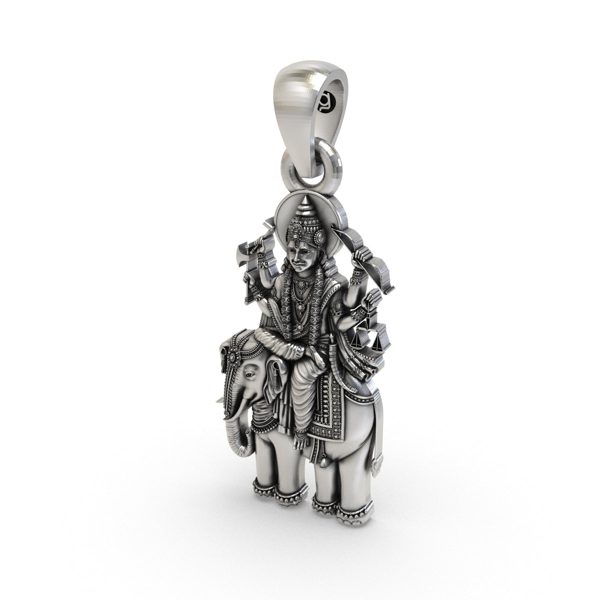925 Silver Brihaspati Guru Pendant – Sacred Wisdom & Fortune Jewelry