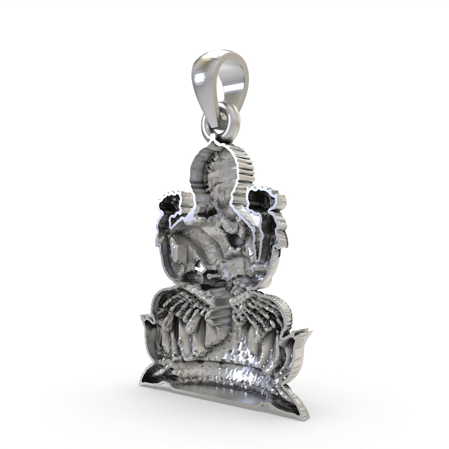 925 Silver Lakshmi Maa Pendant | Goddess Laxmi Devotional Jewelry