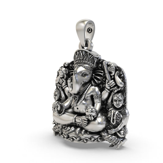 925 Silver Siddhivinayak Ganapati Pendant | Ganesha Jewelry