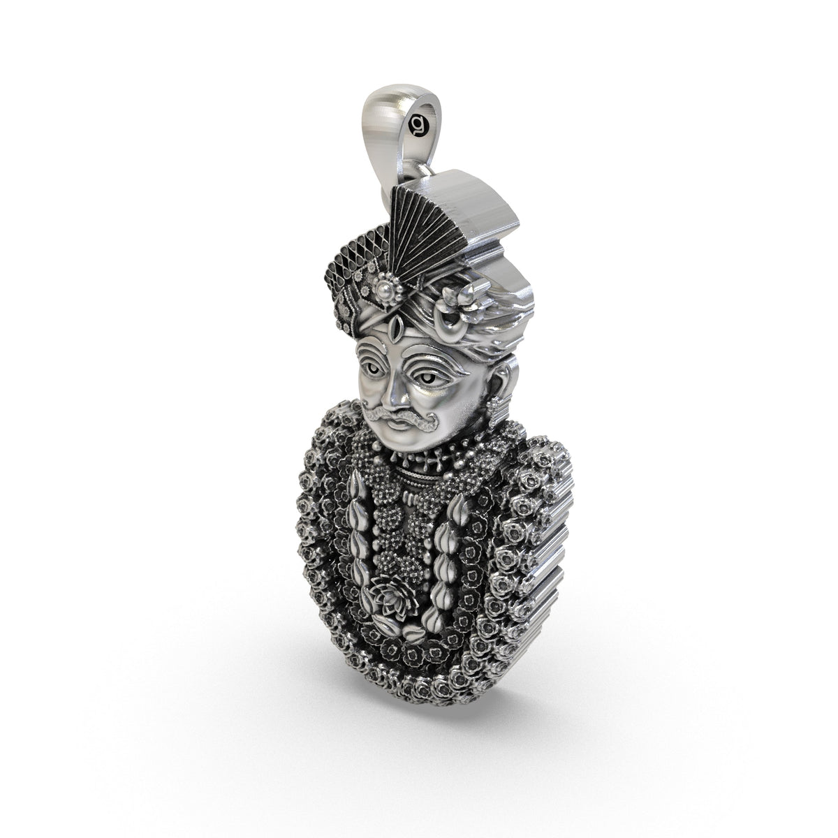 925 Silver Mahakaleshwar Pendant | Mahakal Face – Shukan Jewellers