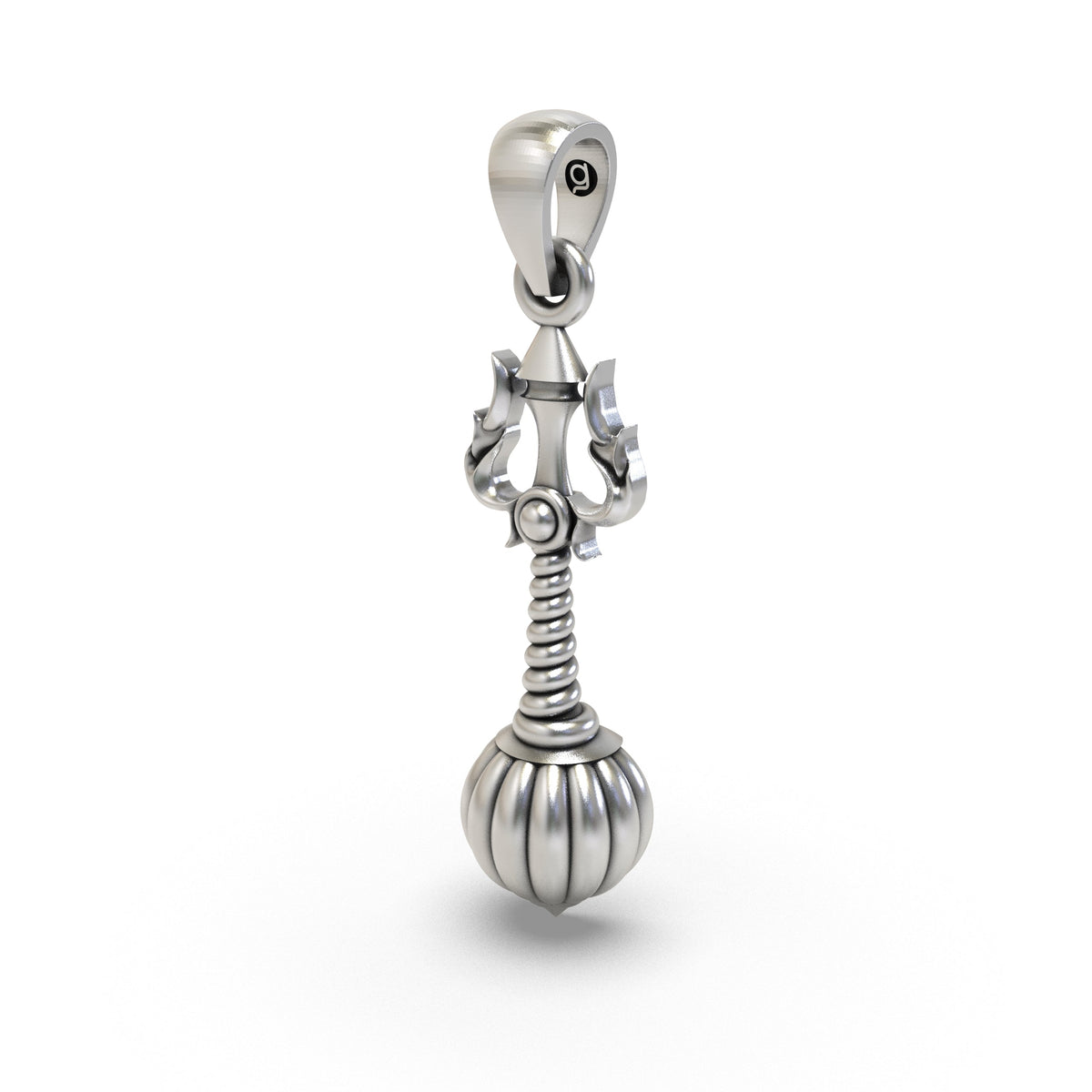925 Silver Trishul Gada Pendant | Mahadev – Shukan Jewellers