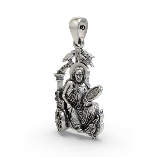 Dhumavati Mahavidya 925 Silver Pendant | Maa Dhumavati Spiritual Locket
