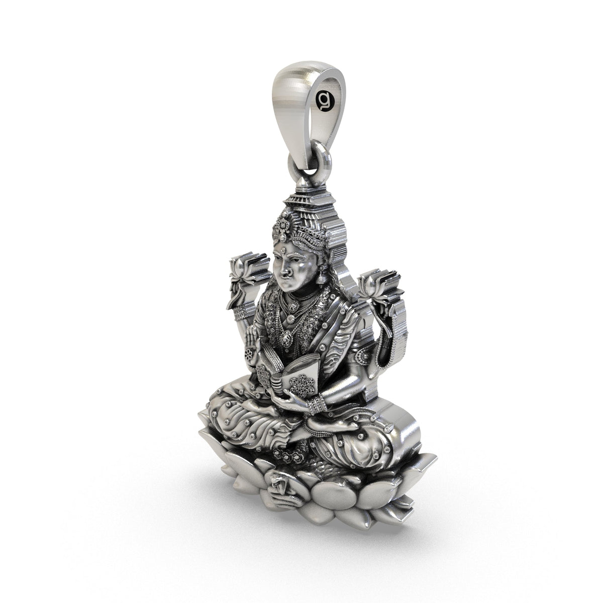 Tripura Bhairavi 925 Silver Pendant | Maa Bhairavi Spiritual Locket