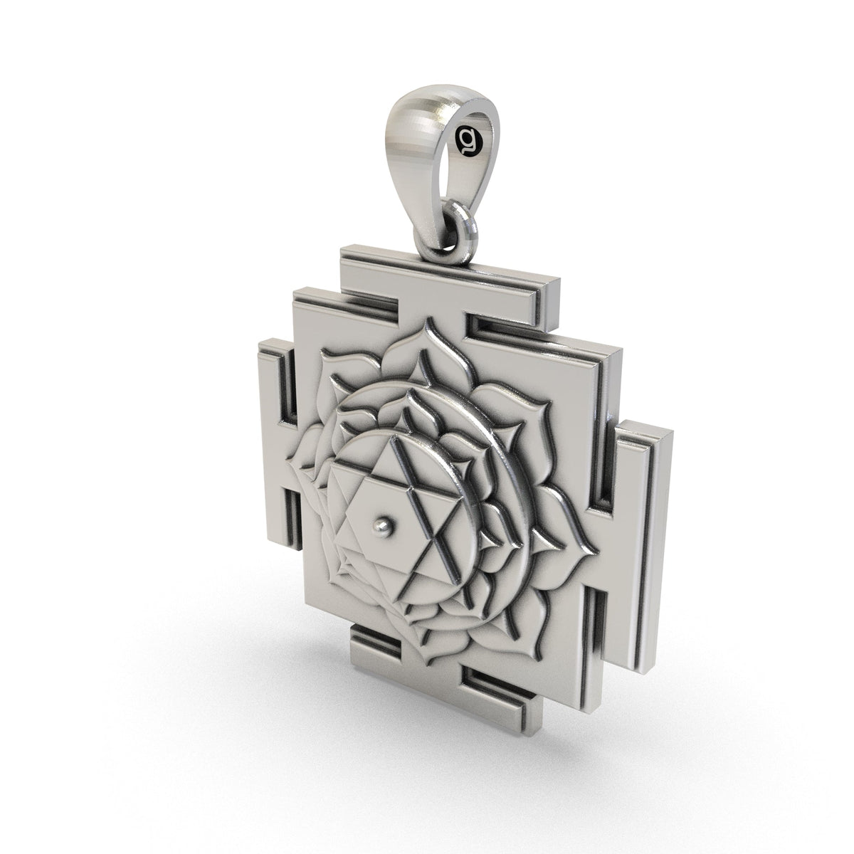 925 Silver Bhuvaneshwari Yantra Pendant – Sacred Jewelry for Prosperity, Protection & Cosmic Energy