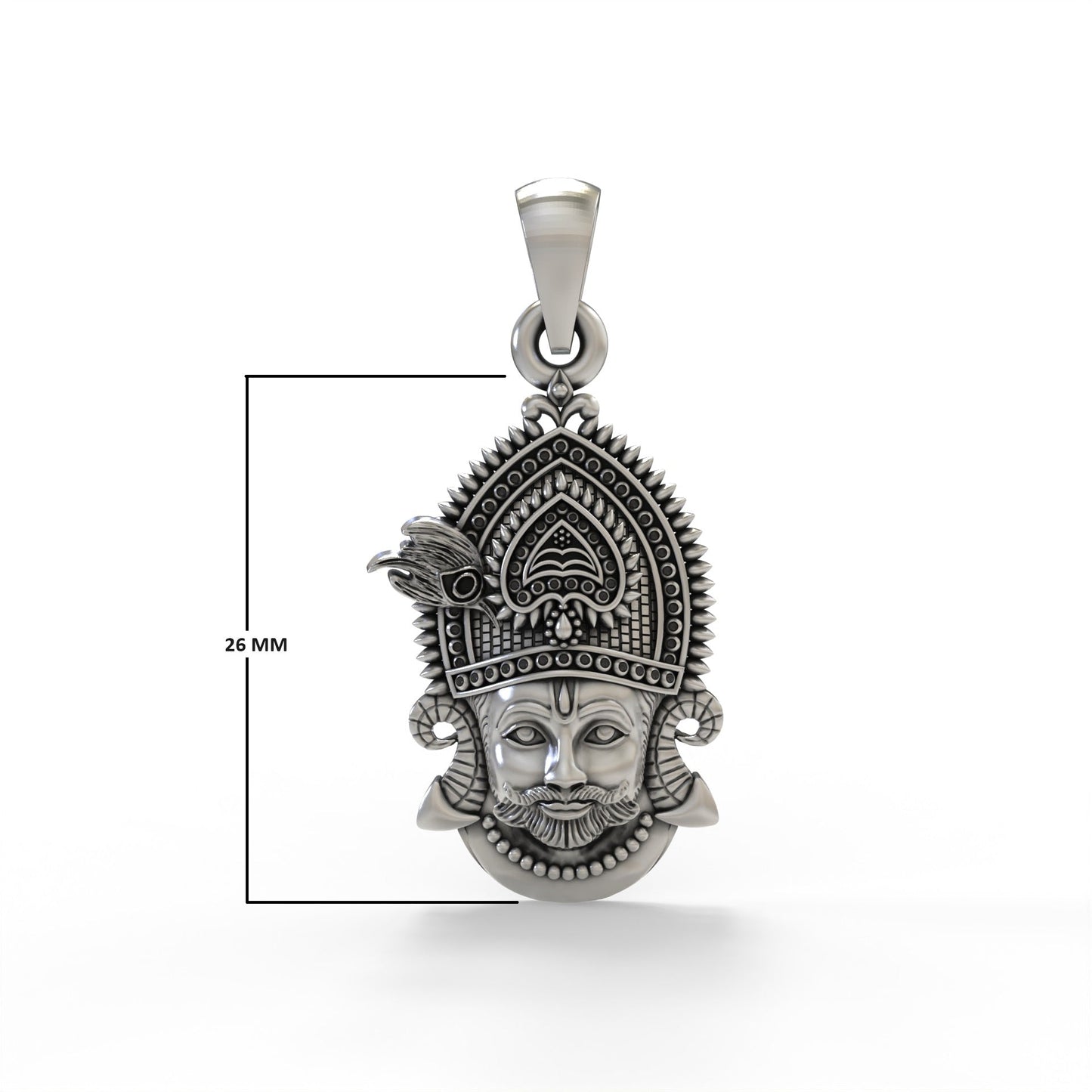 Khatu Shyam 925 Silver Pendant