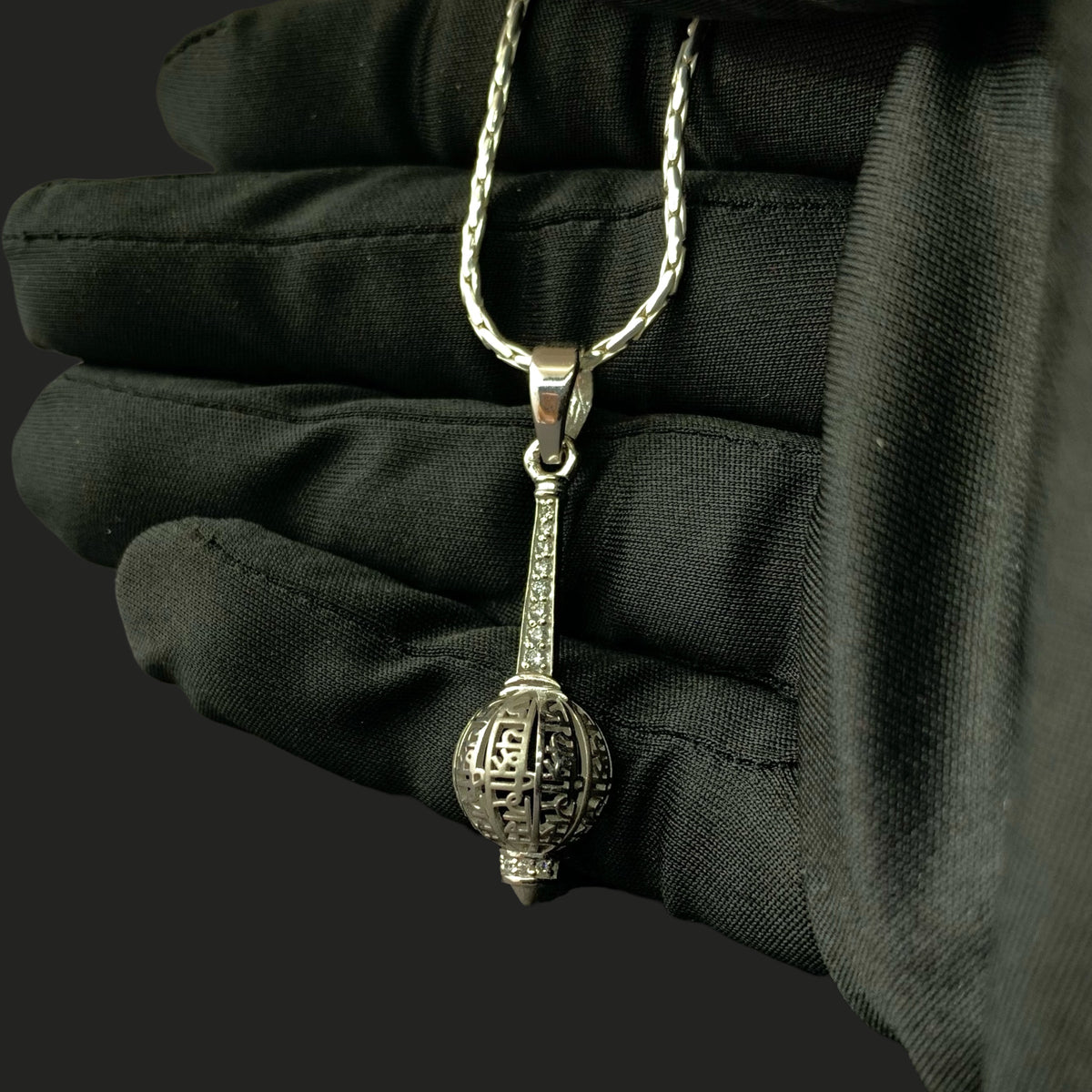 925 Silver Hanuman Gada Pendant | Bajrangbali Mace Locket & Spiritual Protection – Shukan Jewellers