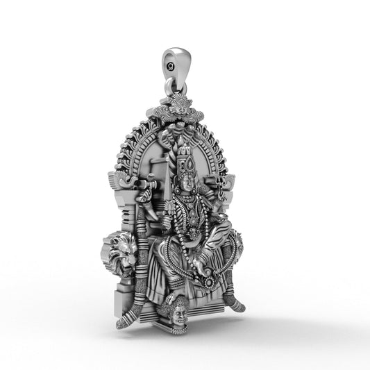 Divine Angala Parameswari 925 Silver Pendant