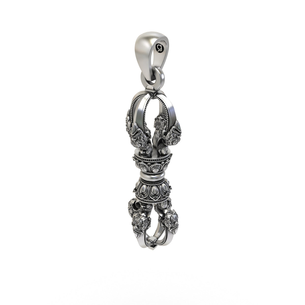 925 Silver Vajra Dorje Pendant | Buddhist Thunderbolt Symbol – Shukan Jewellers