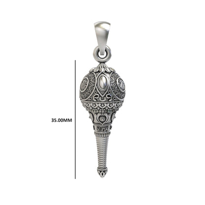 Hanumanji Gada 925 Silver Pendant
