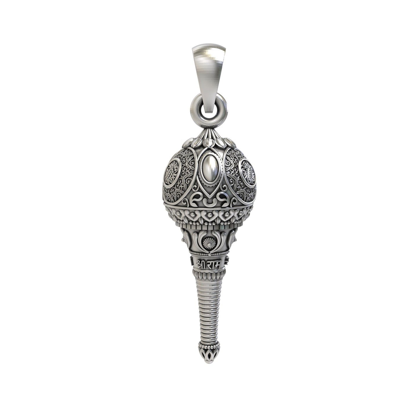 Hanumanji Gada 925 Silver Pendant