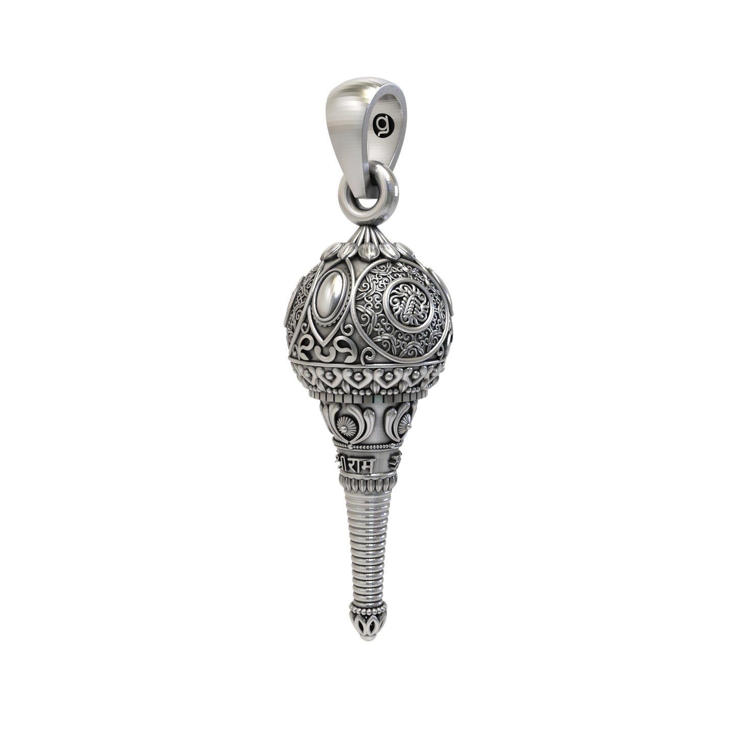 Hanumanji Gada 925 Silver Pendant