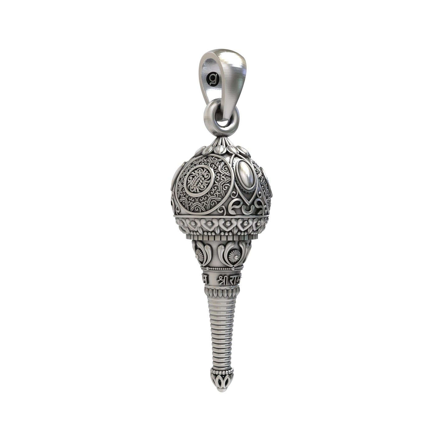 Hanumanji Gada 925 Silver Pendant