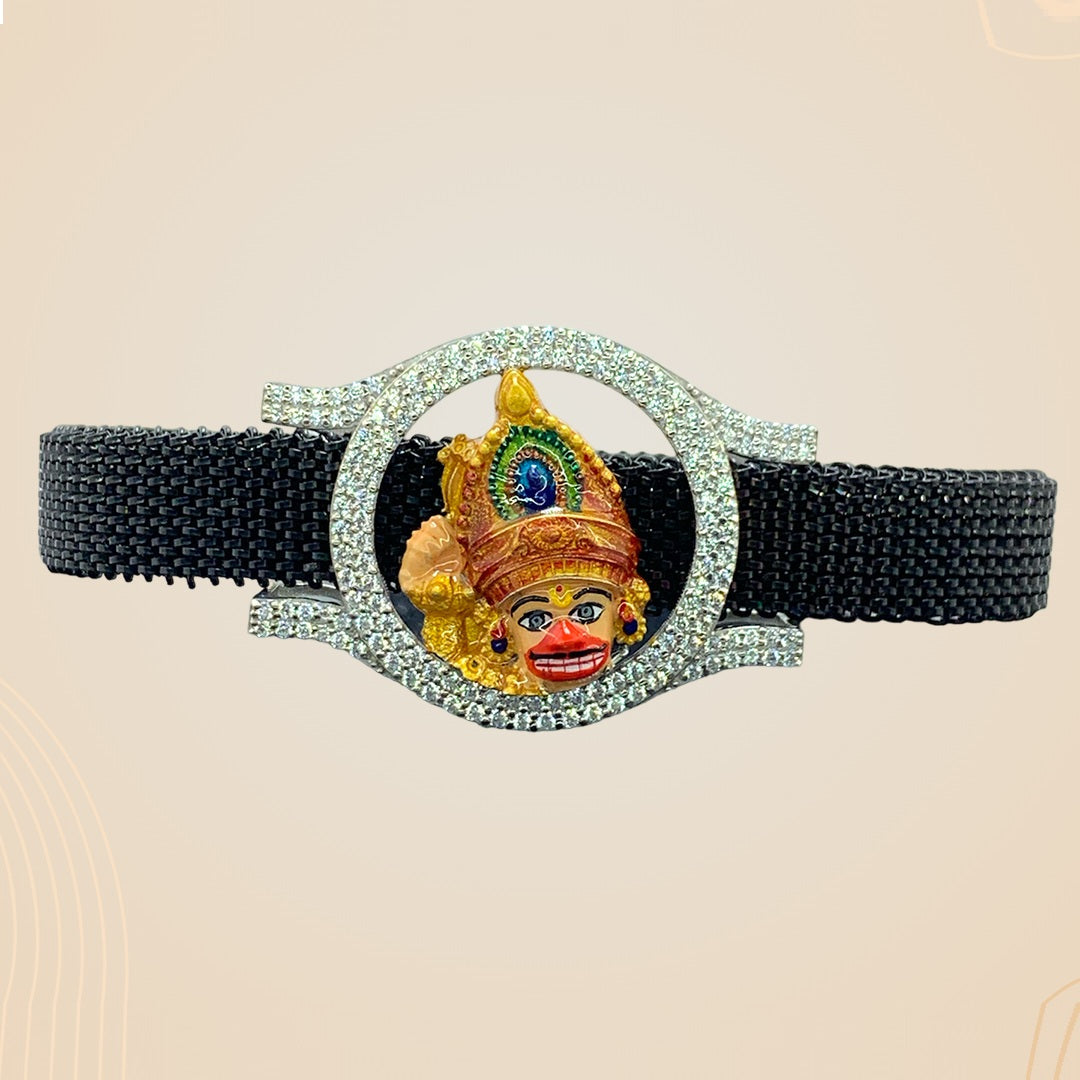 925 Silver Salangpur Hanumanji Bracelet | Kashtbhanjan Dev Jewelry