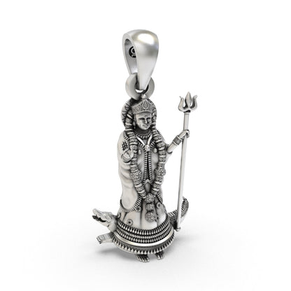 Khodaldham inspired Khodiyar Maa silver pendant