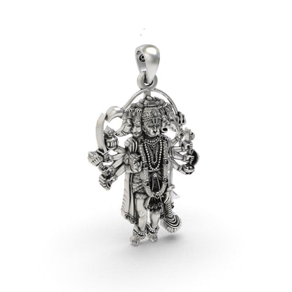 925 silver Hanumanji pendant for devotional wear
