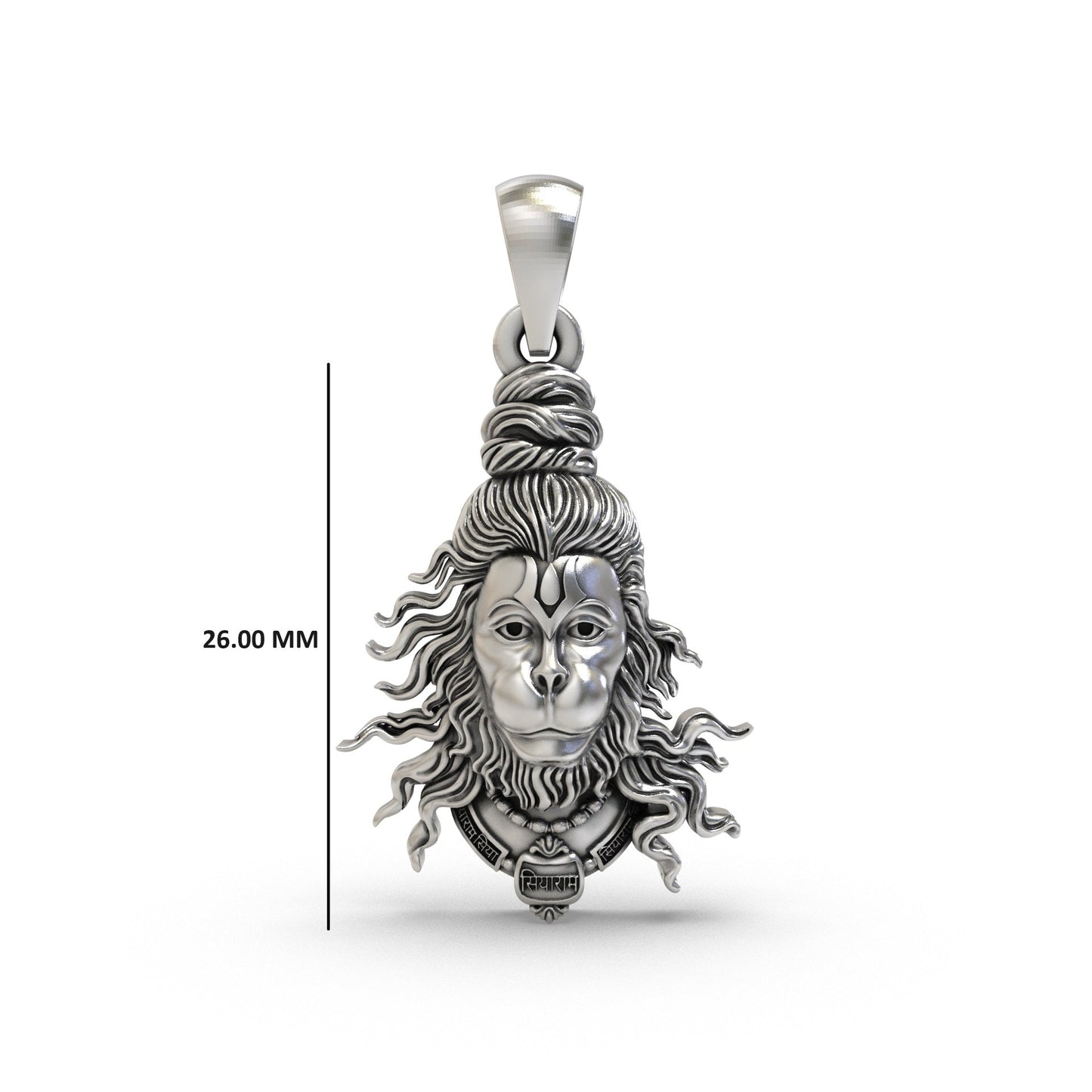 Hanumanji Face 925 Silver Pendant