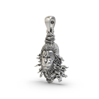 Hanumanji Face 925 Silver Pendant