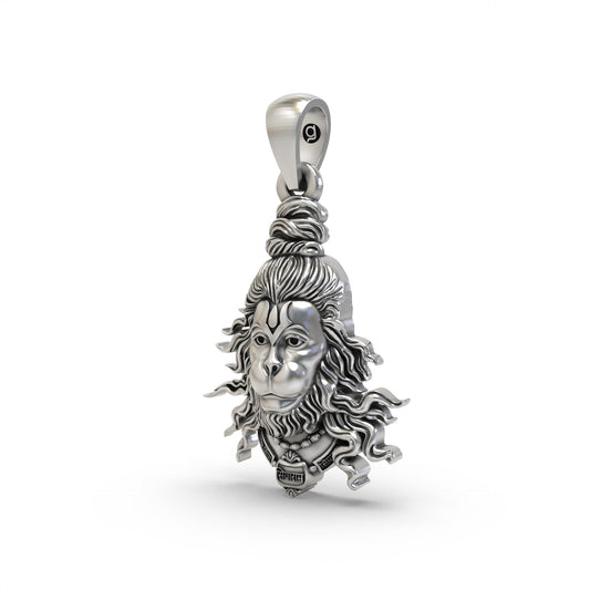 Hanumanji Face 925 Silver Pendant