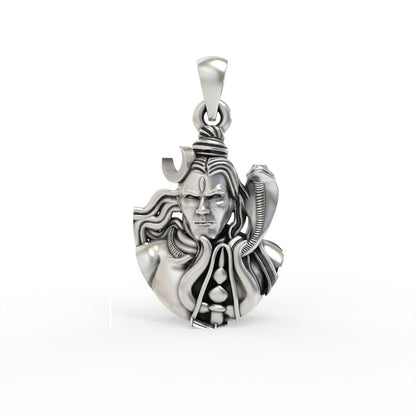 925 Silver Mahadev Pendant for Babies & Kids | Mini Shiva Pendant – Shukan Jewellers