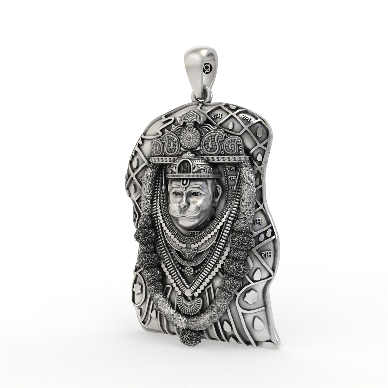 Bhurakhiya Hanuman 925 Silver Pendant for Protection | Shukan Jewellers