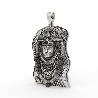Bhurakhiya Hanuman 925 Silver Pendant for Protection | Shukan Jewellers