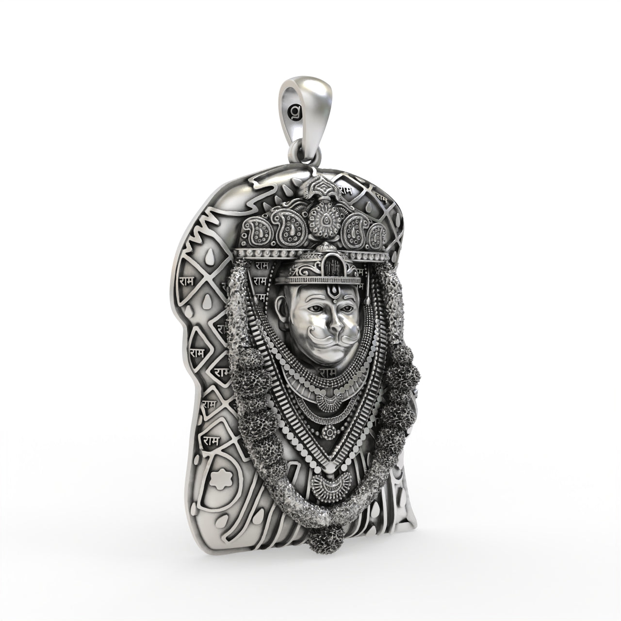 Bhurakhiya Hanuman 925 Silver Pendant for Protection | Shukan Jewellers