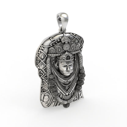Bhurakhiya Hanuman 925 Silver Pendant for Protection | Shukan Jewellers