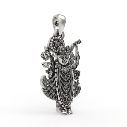 Premium 925 silver Shrinathji devotional locket