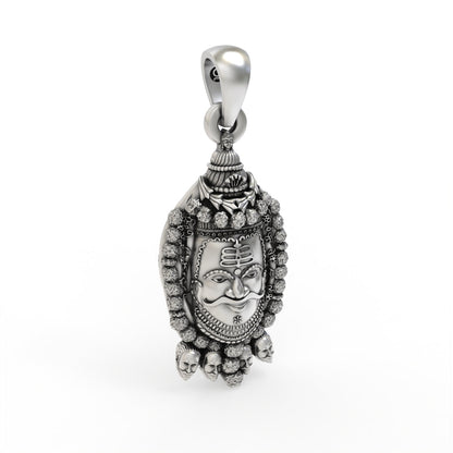 925 Sterling Silver Mahakal Pendant | Lord Shiva Religious Pendant