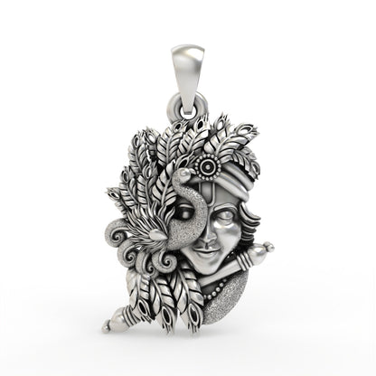 925 Silver Krishna Pendant for Babies & Kids | Mini Bal Krishna Jewellery – Shukan Jewellers