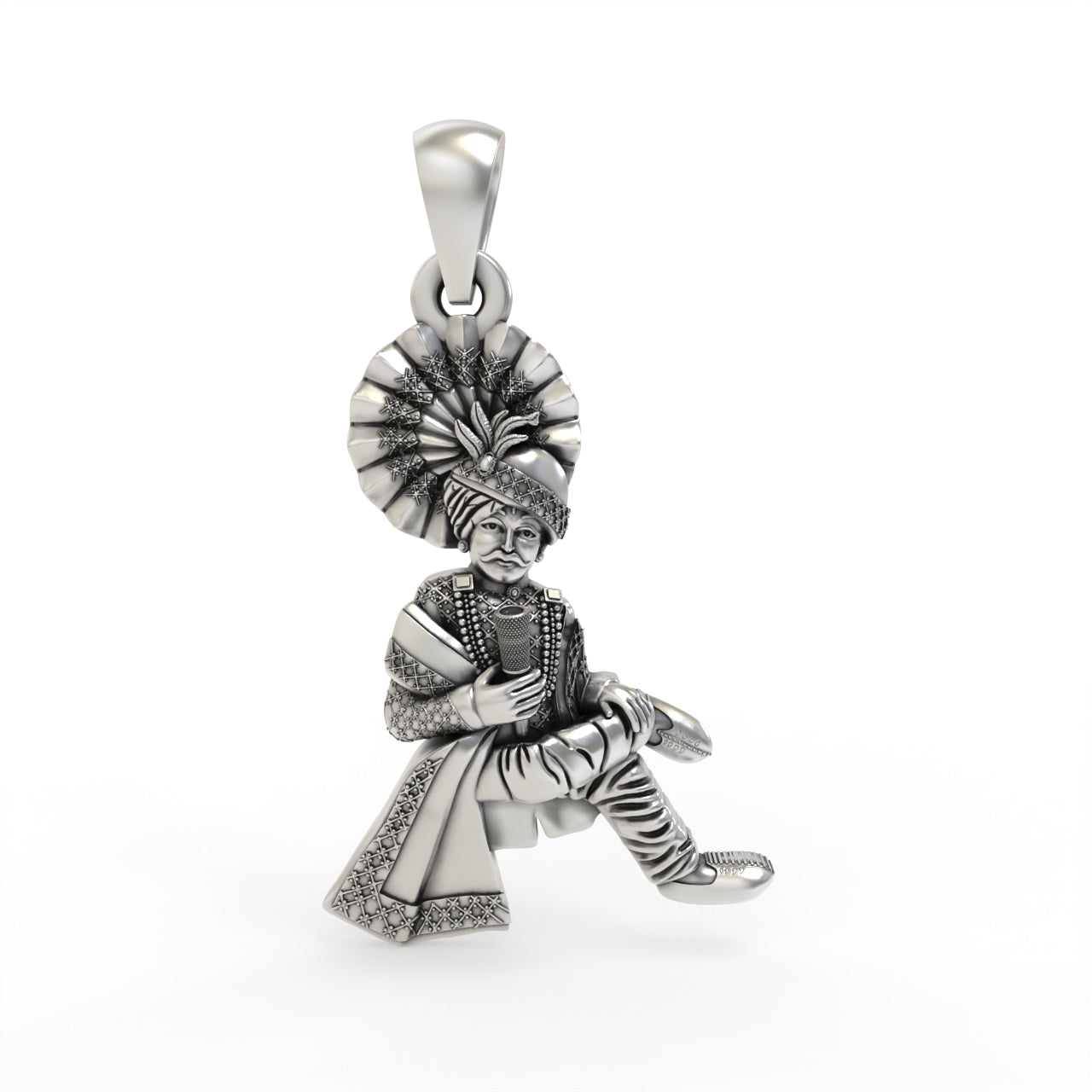 925 silver Mamadev pendant front view