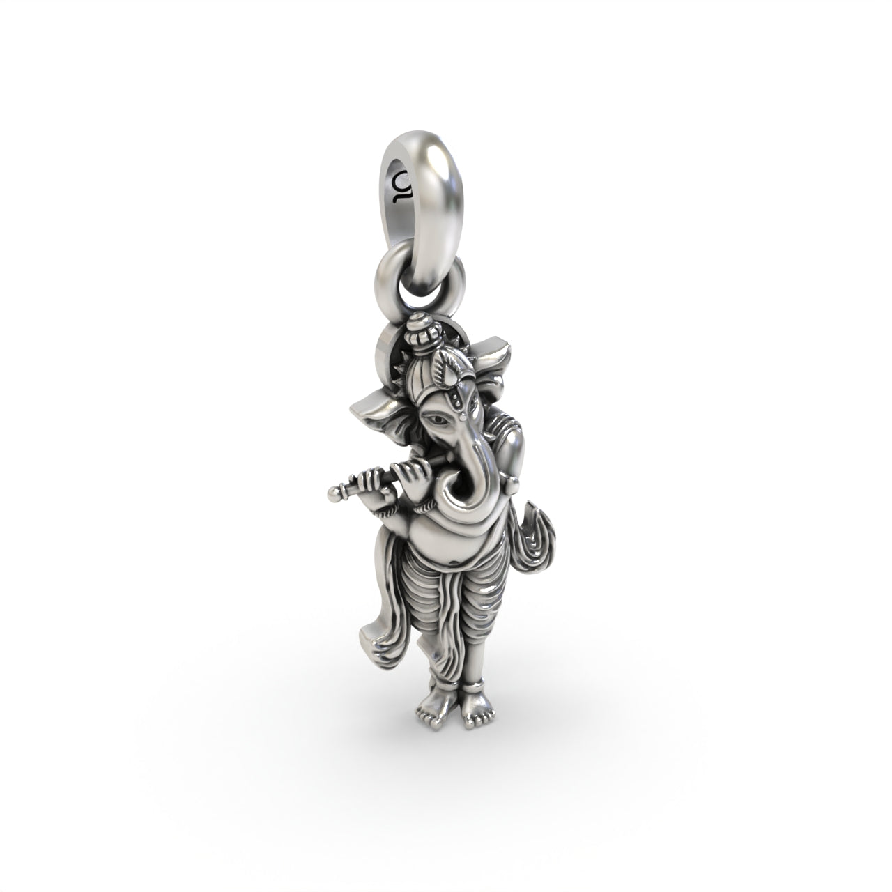 925 silver Ganesha pendant for devotional wear