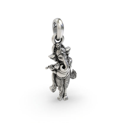 925 silver Ganesha pendant for devotional wear