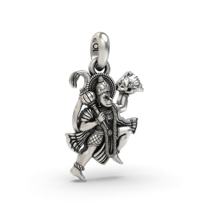Flying Hanumanji 925 Silver Pendant