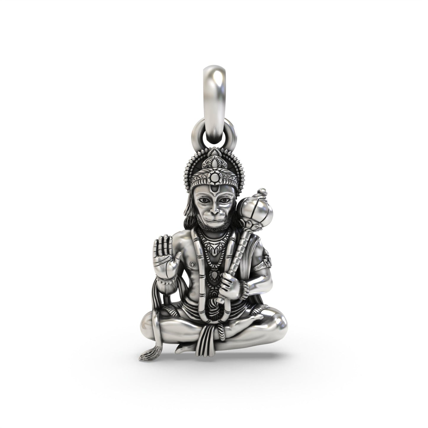 Hanumanji 925 Silver Pendant