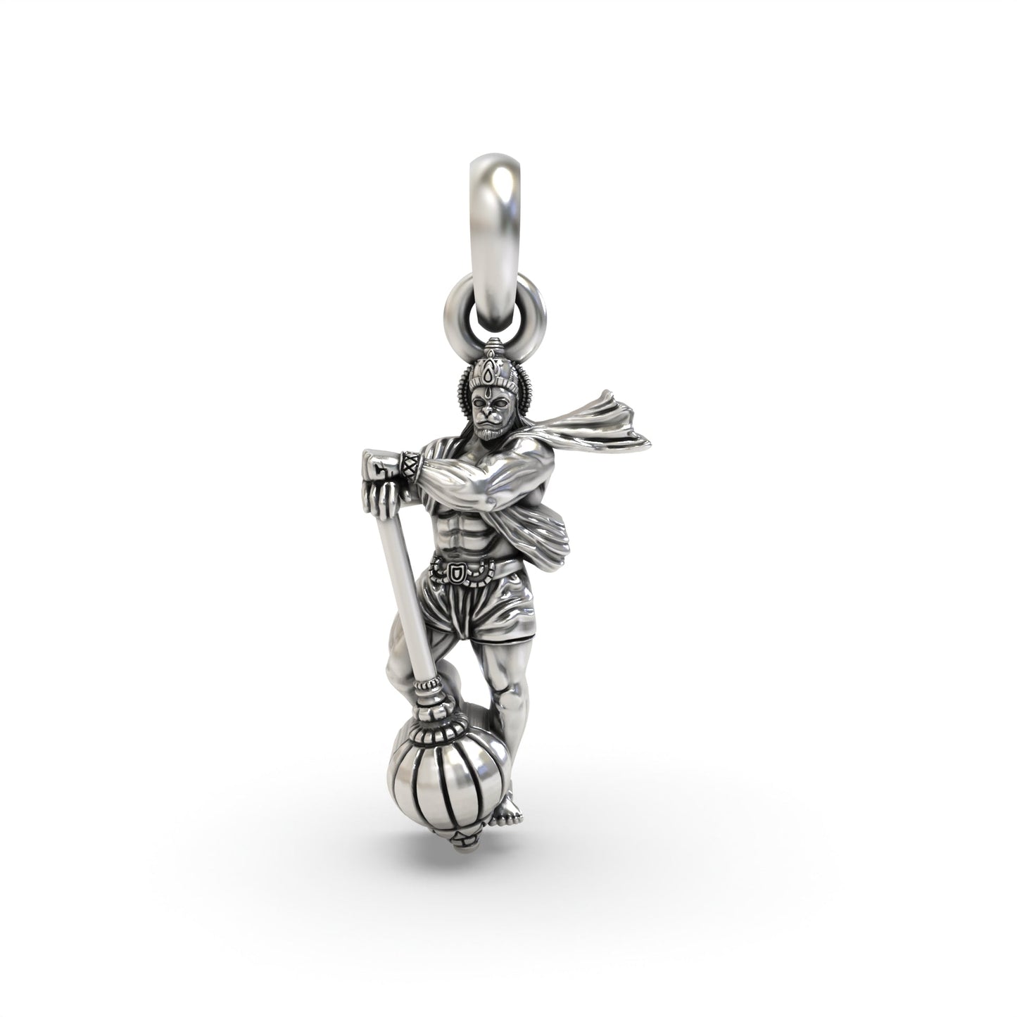 Standing Hanumanji 925 Silver Pendant